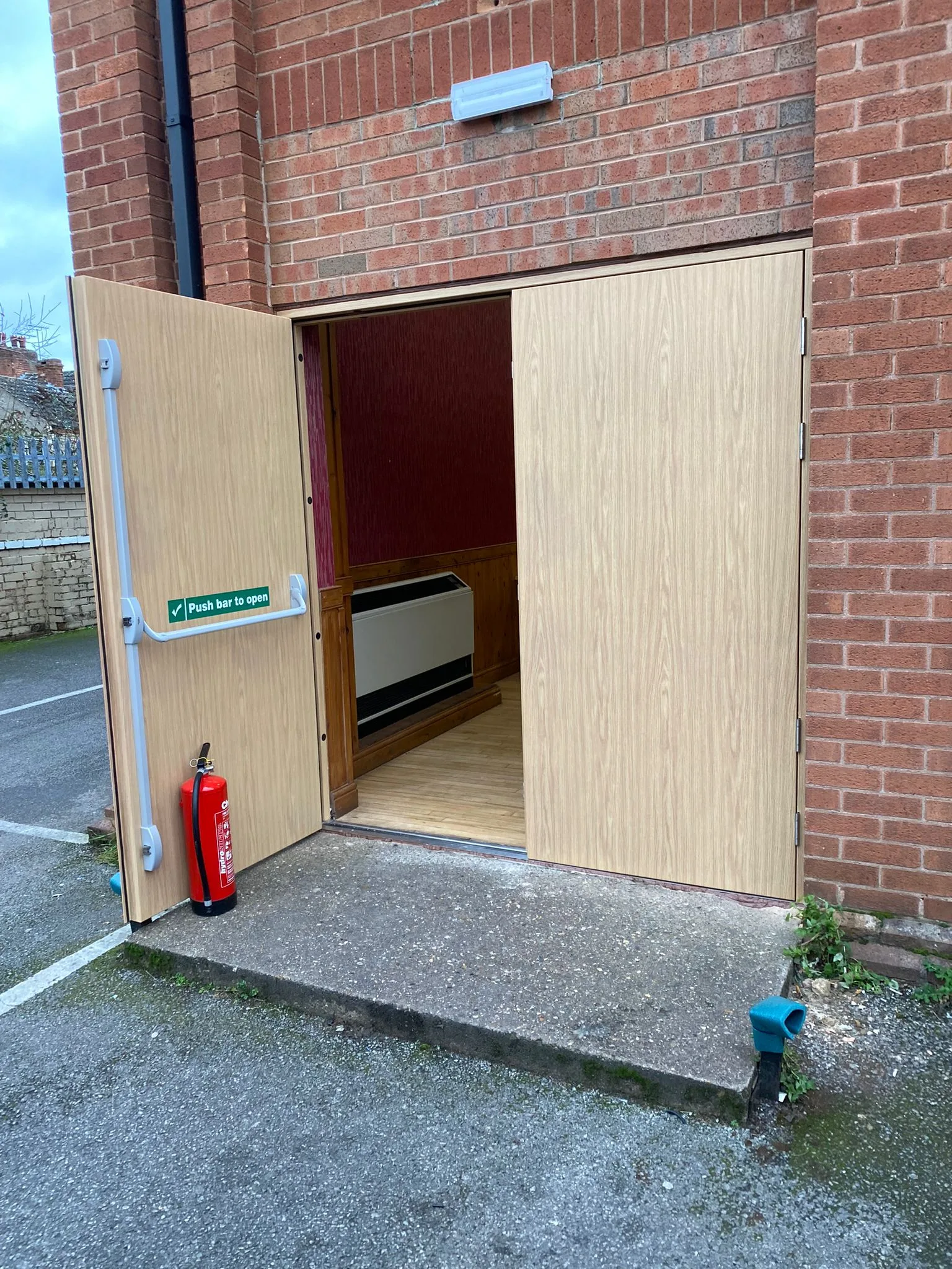 Wood Finish Steel Door External